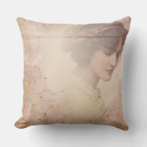 Vintage Beau Oreiller Lady Throw