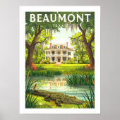 Vintage Beaumont Texas Poster (Voorkant)