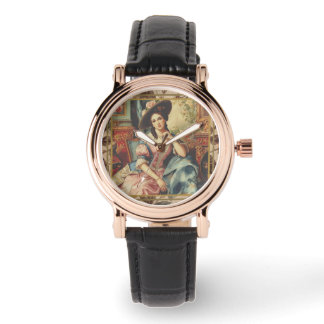 Vintage,Beautiful noblewoman from the past Keychai Horloge