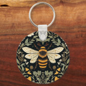 Vintage Bee Garden  Sleutelhanger (Voorkant)