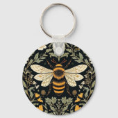 Vintage Bee Garden  Sleutelhanger (Achterkant)