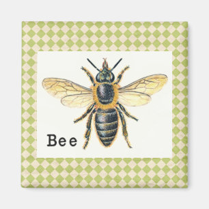 Vintage Bee Primer Magneet
