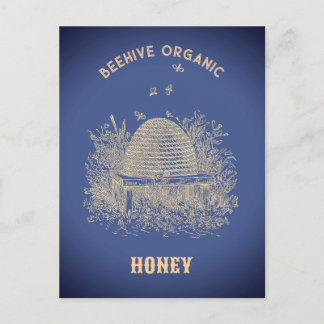 Vintage Beehive  Briefkaart