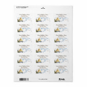 Vintage Beehive Custom Honey Étiquettes (Feuille entière)