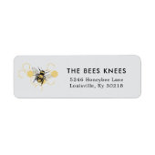 Vintage Beekeeping & Honeybee Farm Business Etiket (Voorkant)