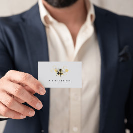 Vintage Beekeeping & Honeybee Farm Business Visitekaartje