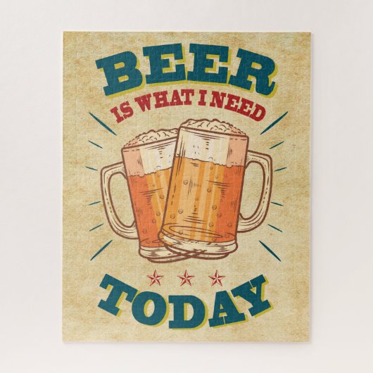 Vintage Beer Legpuzzel (Verticaal)
