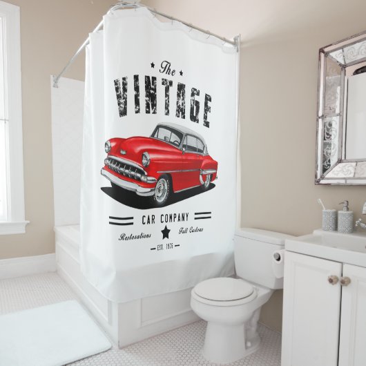 Vintage Bel Air Douchegordijn (In situ)