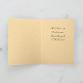 Vintage belle fille Fantôme Carte Halloween (Intérieur)