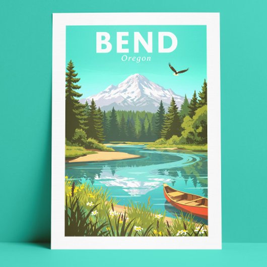 Vintage Bend Oregon Briefkaart