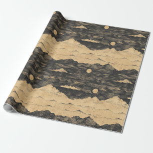 Vintage bergwolk landschap (7) cadeaupapier