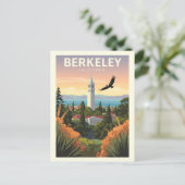 Vintage Berkeley California Briefkaart (Staand voorkant)