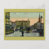 Vintage Berlin Alexanderplatz Briefkaart (Voorkant)