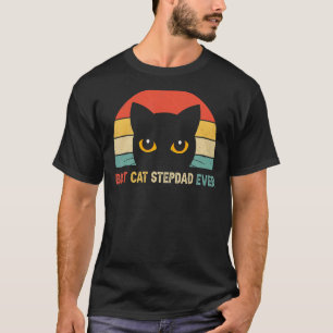 Vintage Beste Kat Stiefvader Ooit Kat T-shirt