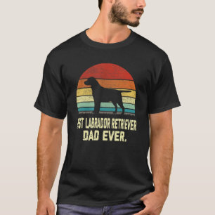 Vintage Beste Labrador Retriever Vader Ooit Hond T-shirt