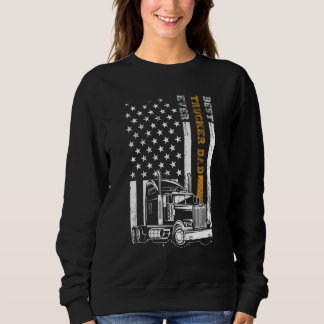 Vintage Beste Trucker Papa Ooit Amerikaanse Vlag V Trui