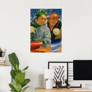 Vintage Beste Vriendinnen! Elegante en stijlvolle Poster