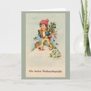 Vintage Besten Weihnachtsgrüße Duitse Kerstmis Kaart