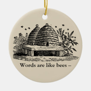 Vintage Bewick beehive ornament