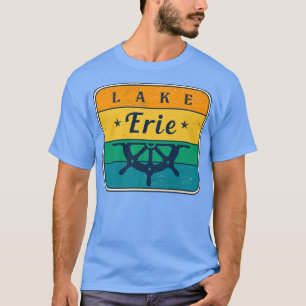 Vintage bij het meer van Erie Boating Gevist T-shirt