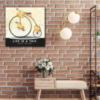 Vintage Bike | Geniet van de Ride Canvas Print