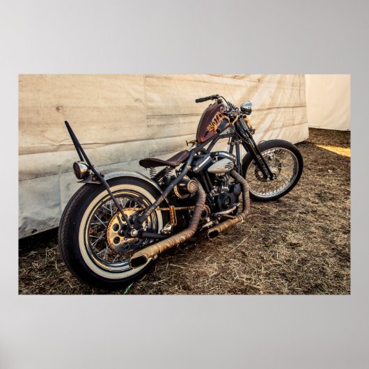 Vintage Bike Poster (Voorkant)