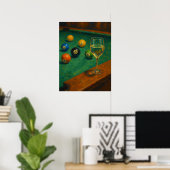 Vintage Billard Art Mural | Table de Billard (Bureau à domicile)