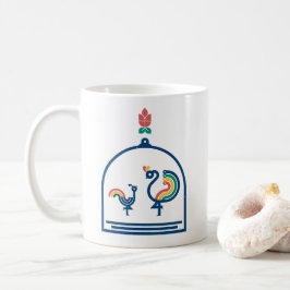 Vintage Bird Mug Koffiemok