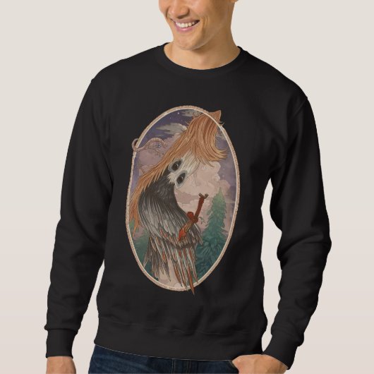 Vintage Bird Sweatshirt | Retro Old-Style (Devant)