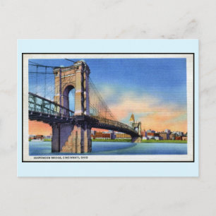 Vintage Bird's Eye Uitzicht van de stad New York Briefkaart