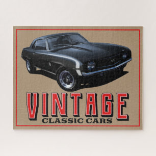 Vintage Black Camaro Legpuzzel