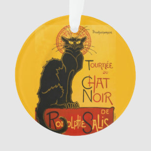 Vintage Black Cat Art nouveau Paris Cute Conversat