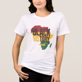 Vintage Black History Period Africa Map Pan-Africa Tri-Blend Shirt