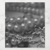 Vintage Black & White Elegant Lock Key Étiquettes (Étiquettes simples)