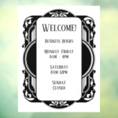 Vintage Black & White Raamsticker (Vel 3)