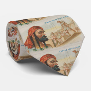 Vintage Blackbeard de Illustratie van de Piraat Stropdas
