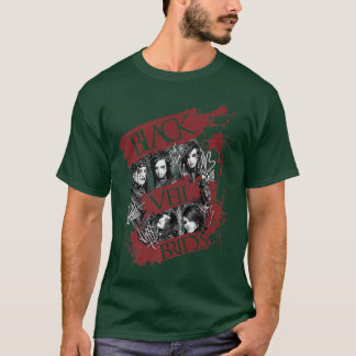Vintage Blacks Veils Art Birds Band Music Legend 3 T-shirt
