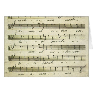 Vintage bladmuziek, antieke muziekscore 1810