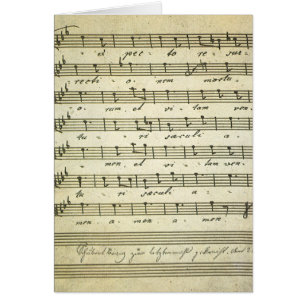 Vintage bladmuziek, antieke muziekscore 1810