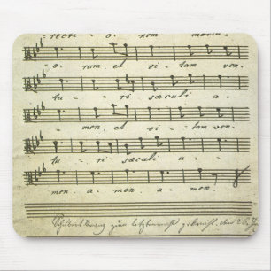 Vintage bladmuziek, antieke muziekscore 1810 muismat