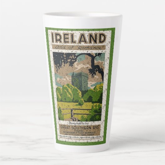 Vintage Blarney Castle Latte Mok (Voorkant)