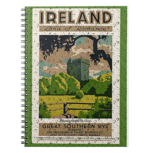 Vintage Blarney Castle Notitieboek (Voorkant)