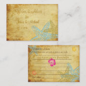 VINTAGE BLAUWE ZEESTER WENSEN & ADVIES (Voorkant / Achterkant)