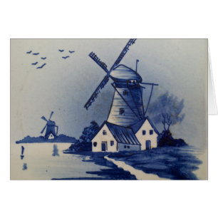 Vintage bleu et blanc