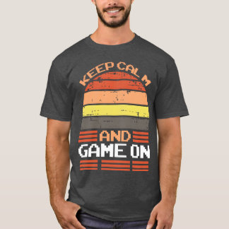 Vintage Blijf Kalm En Ga Door Retro vriend retro T-shirt