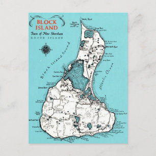 Vintage Block Island Briefkaart