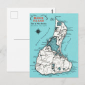 Vintage Block Island Briefkaart (Voorkant / Achterkant)