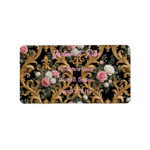 Vintage Bloem Etiket