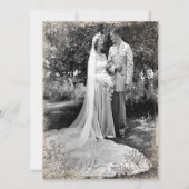 Vintage Bloem Jubileumfeest Kaart (Voorkant)