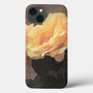 vintage bloem kunst achtergrond in pastelkleuren iPhone 13 hoesje